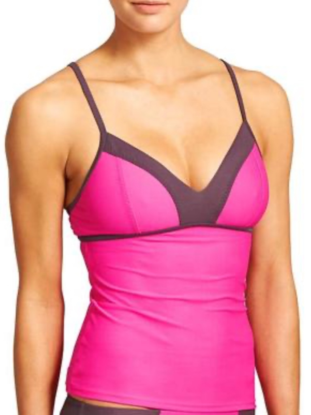 Athleta Colorblock Tankini Top